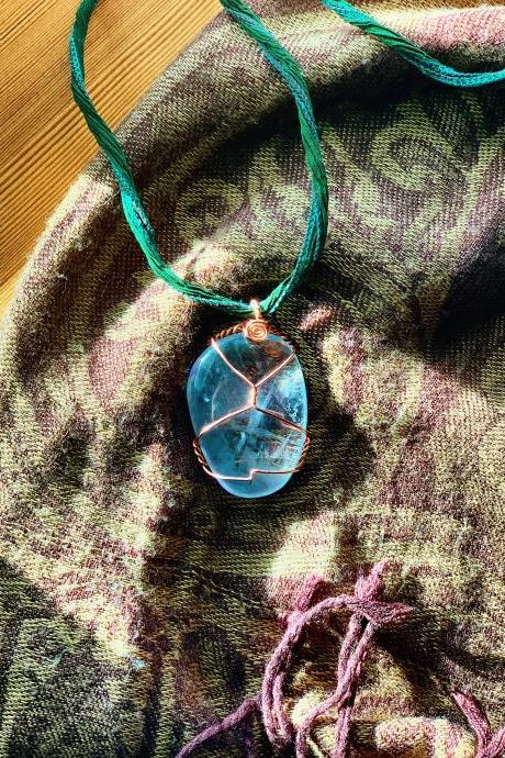 Fluorite pendant