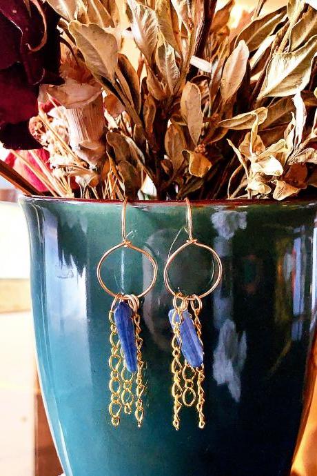 Kyanite earrings